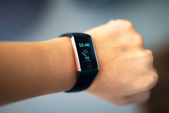 Close up of a Fitbit on a woman鈥檚 wrist
